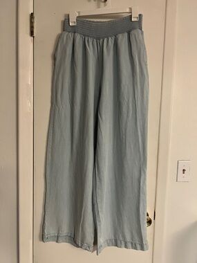 For The Republic Light Blue Wide Leg Flare Jeans